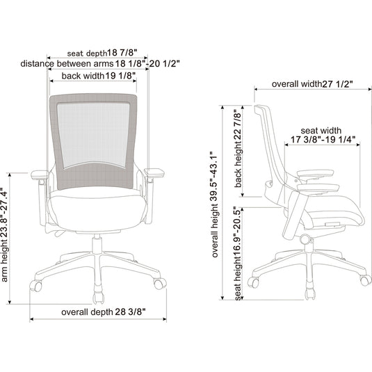 Lorell Serenity Series Executive Multifunction High-back Chair