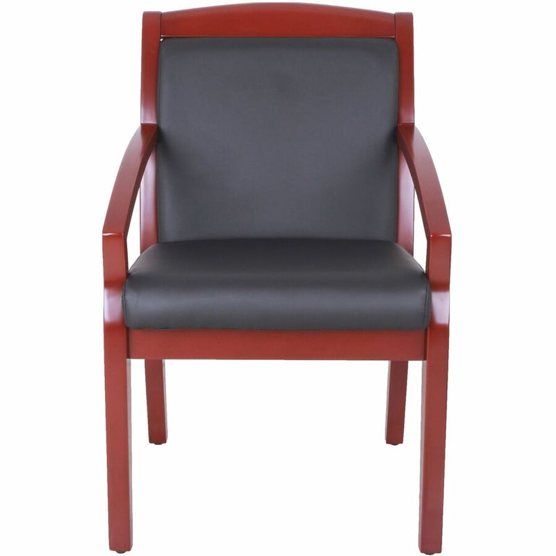 Load image into Gallery viewer, Lorell Sloping Arms Wood Frame Guest Chair
