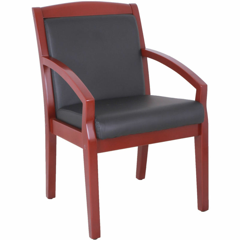 Load image into Gallery viewer, Lorell Sloping Arms Wood Frame Guest Chair
