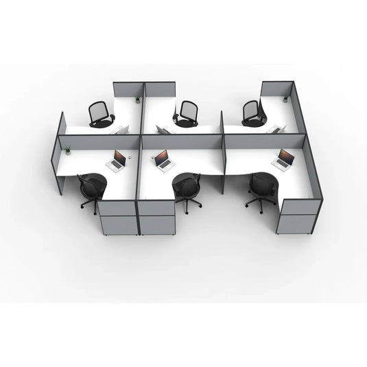 Sparx 6 Person 'F' Configuration - Screen Hung Tops - Grey/White